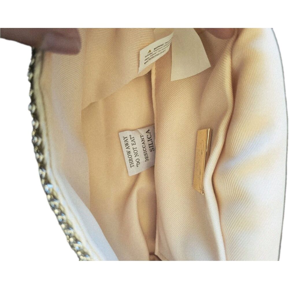 Badgley Mischka Silver Small Bag Clutch Purse - Picture 9 of 9
